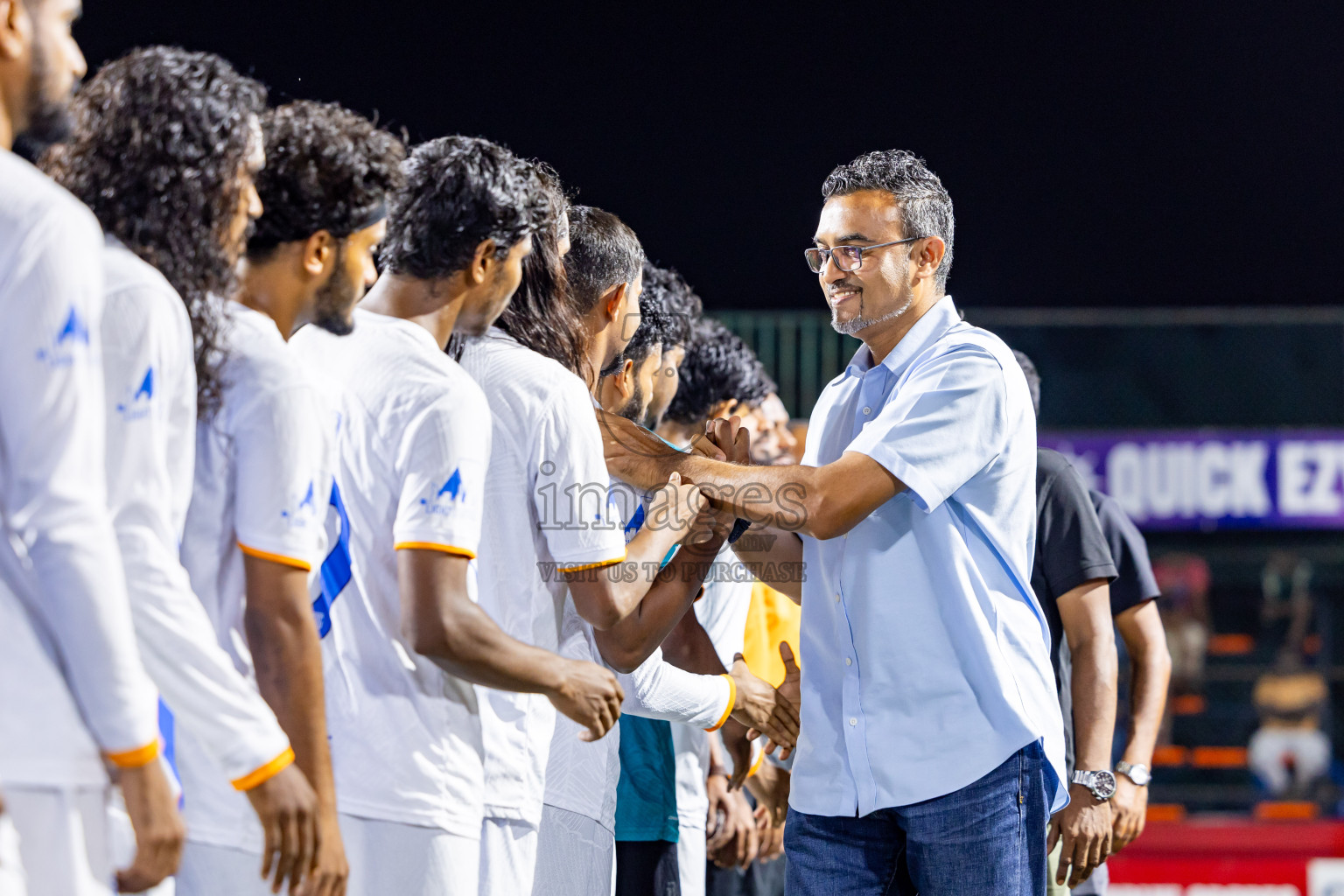 Gdh Gadhdhoo vs S Hithadhoo in zone round Day 30 of Golden Futsal Challenge 2025 was held on Monday , 3rd February 2025, in Hulhumale', Maldives. Photos: Nausham Waheed / images.mv