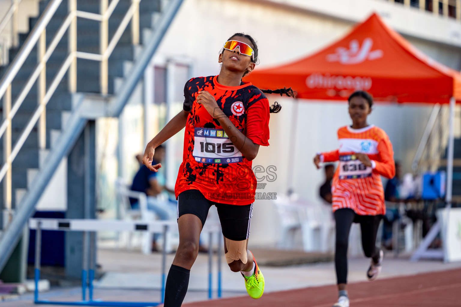 Day 1 of MWSC Interschool Athletics Championships 2024 held in Hulhumale Running Track, Hulhumale, Maldives on Saturday, 9th November 2024. 
Photos by: Hassan Simah / Images.mv