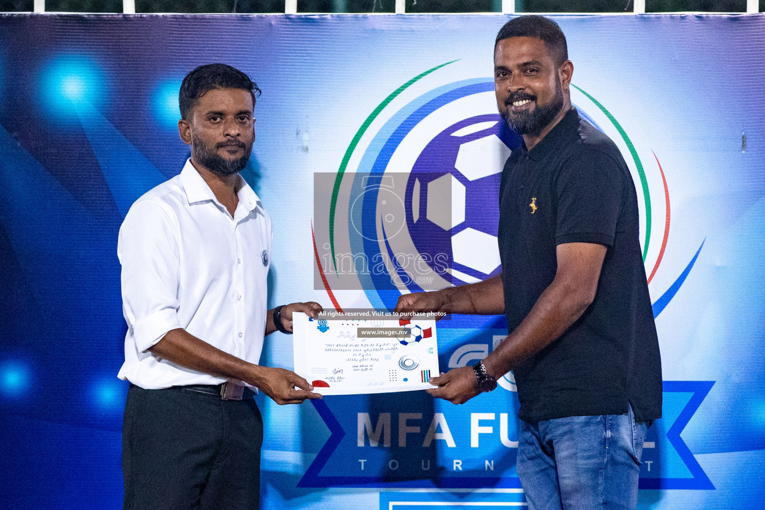 Final of MFA Futsal Tournament 2023 on 10th April 2023 held in Hulhumale'. Photos: Nausham waheed /images.mv