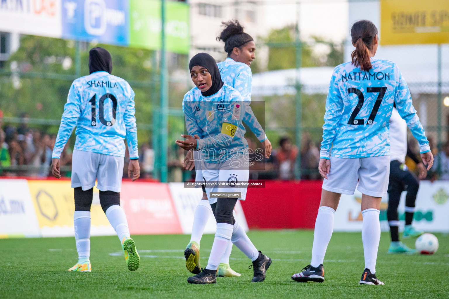 MPL vs DSC in Eighteen Thirty Women's Futsal Fiesta 2022 was held in Hulhumale', Maldives on Monday, 17th October 2022. Photos: Hassan Simah, Mohamed Mahfooz Moosa / images.mv