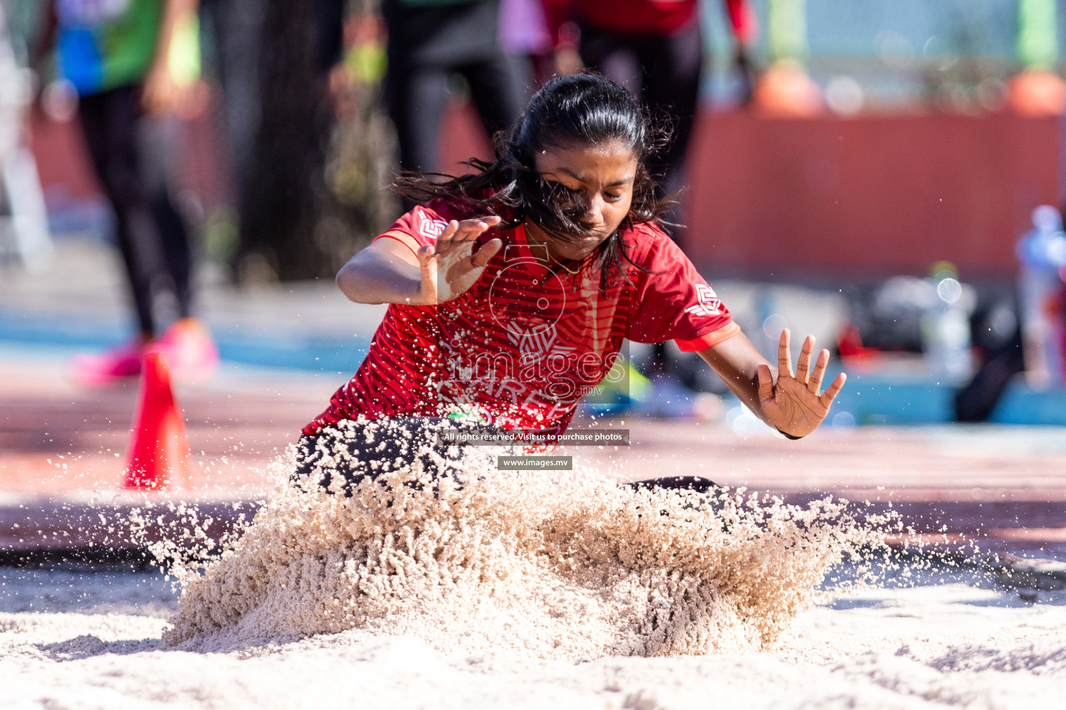 Day 2 of National Athletics Championship 2023 was held in Ekuveni Track at Male', Maldives on Saturday, 25th November 2023. Photos: Nausham Waheed / images.mv