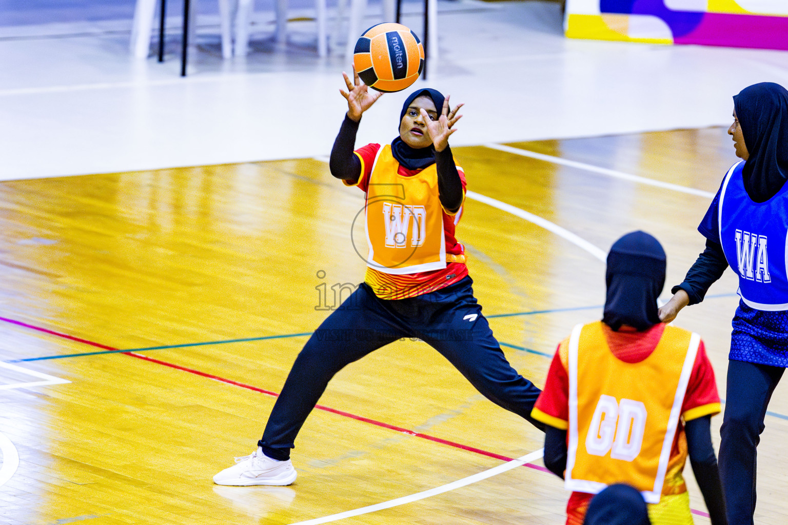 Day 5 of 21st National Netball Tournament was held in Social Canter at Male', Maldives on Sunday, 13th May 2024. Photos: Nausham Waheed / images.mv