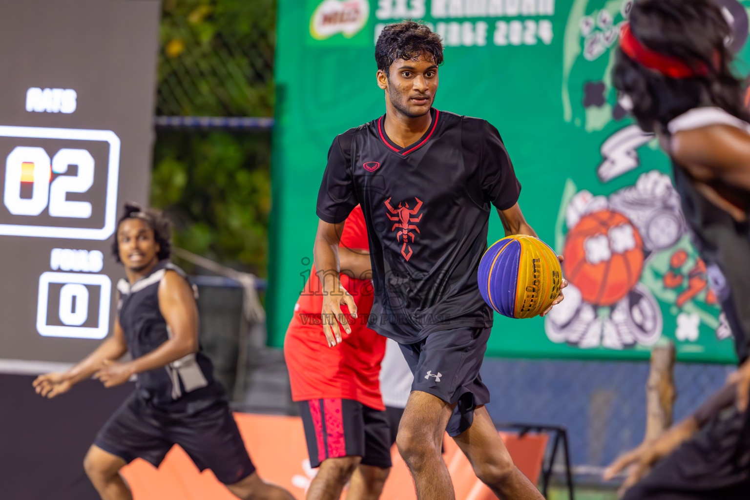 Day 6 of MILO Ramadan 3x3 Challenge 2024 was held in Ekuveni Outdoor Basketball Court at Male', Maldives on Sunday, 18th March 2024.
Photos: Ismail Thoriq / images.mv