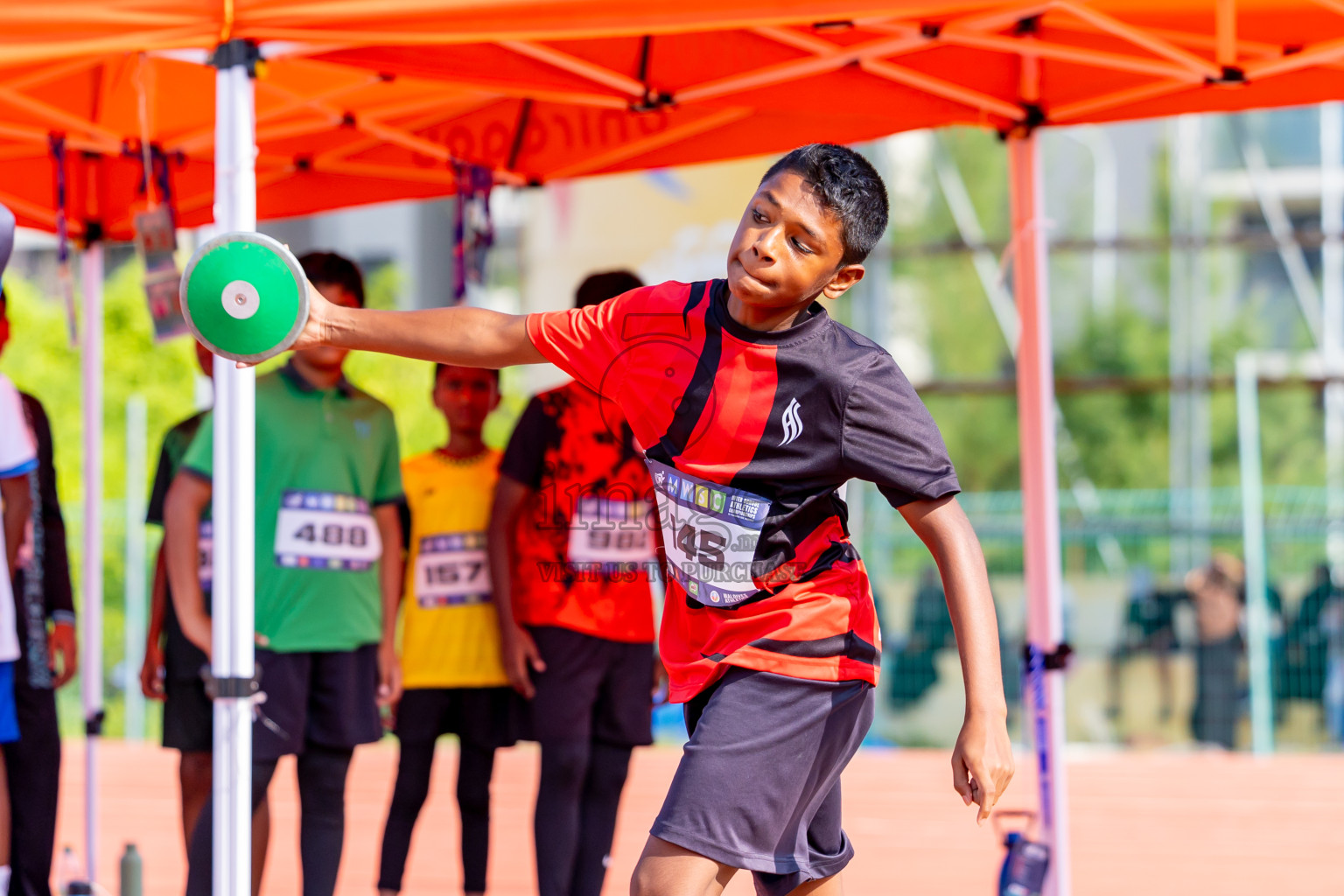 Day 4 of MWSC Interschool Athletics Championships 2024 held in Hulhumale Running Track, Hulhumale, Maldives on Tuesday, 12th November 2024. Photos by: Nausham Waheed / Images.mv