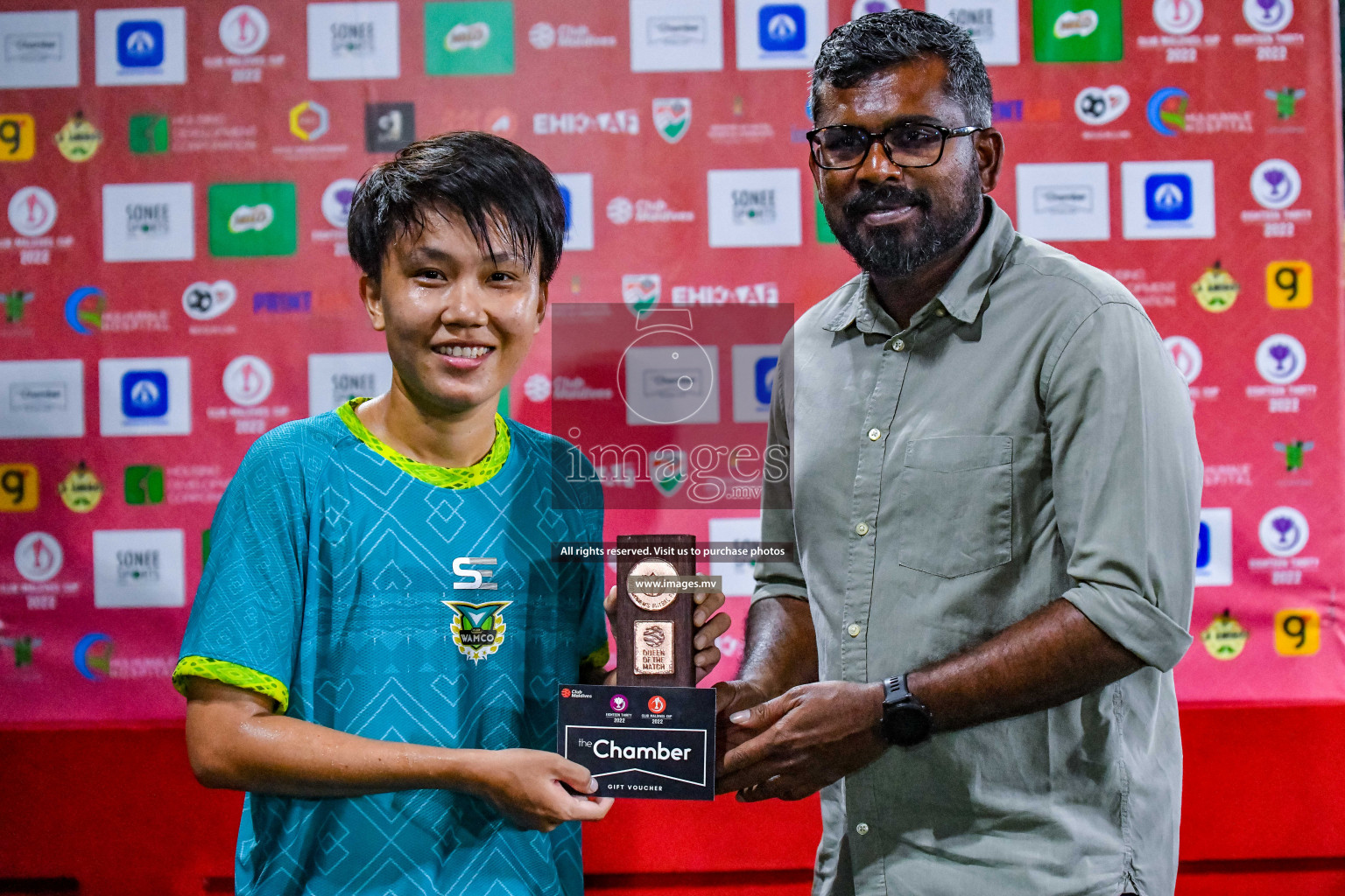 MPL vs WAMCO in Eighteen Thirty Women's Futsal Fiesta 2022 was held in Hulhumale', Maldives on Saturday, 8th October 2022. Photos: Nausham Waheed / images.mv