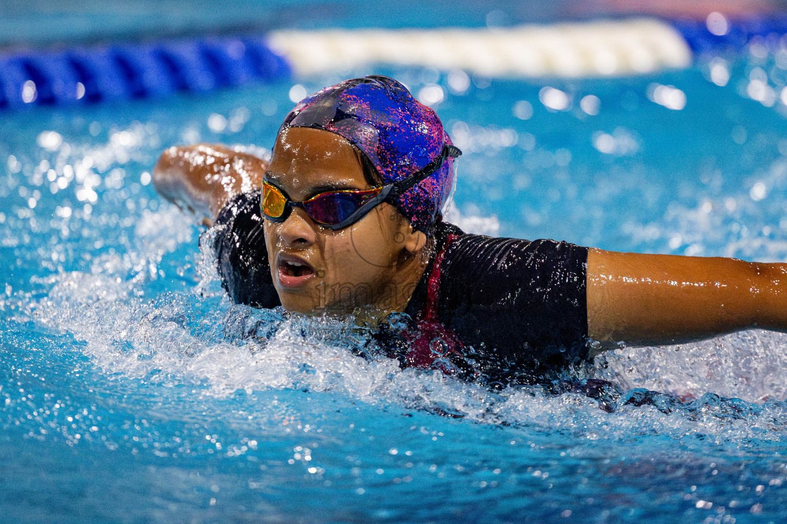 Day 4 of National Swimming Championship 2024 held in Hulhumale', Maldives on Monday, 16th December 2024. Photos: Hassan Simah / images.mv