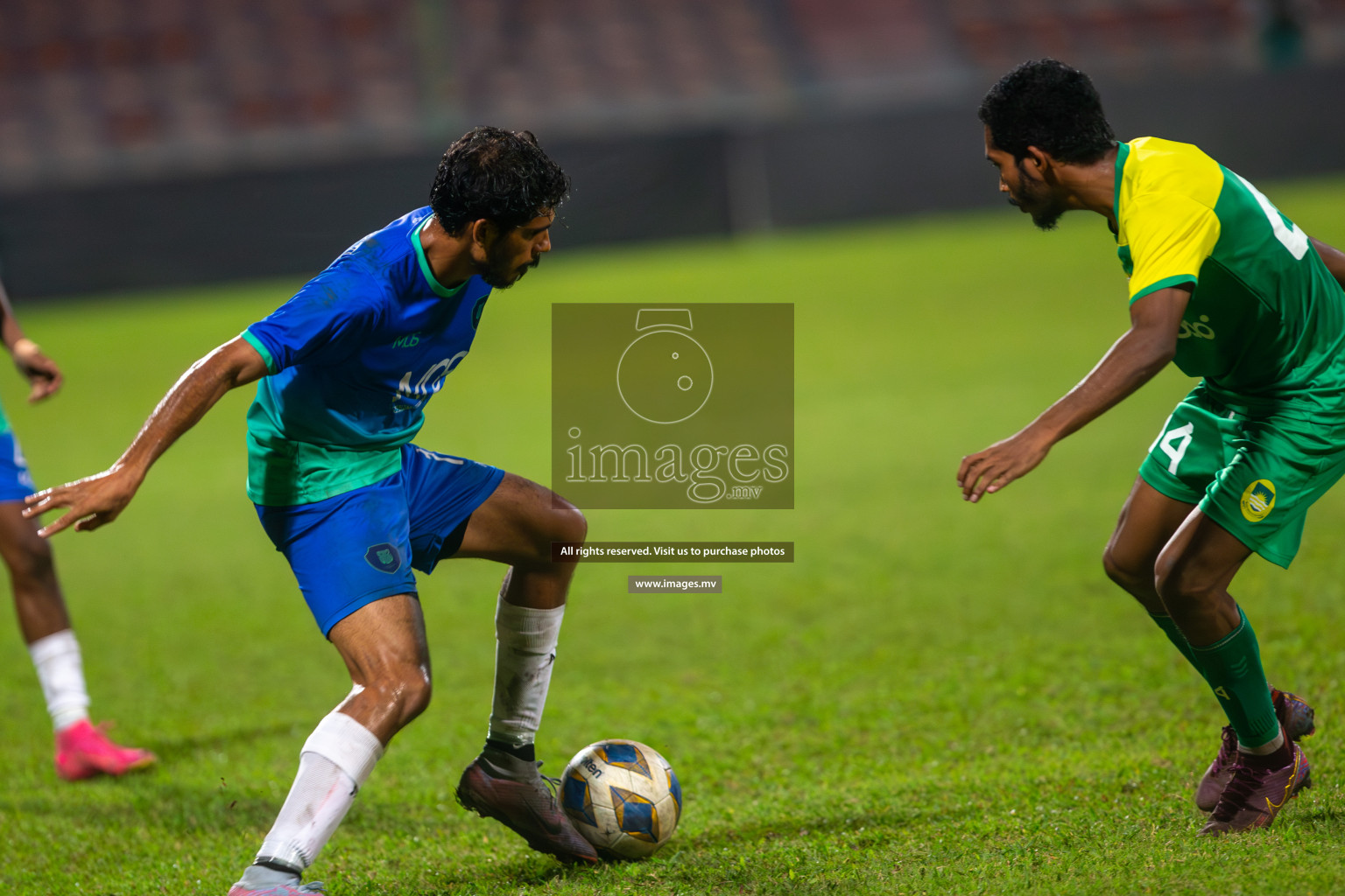 Dhivehi Premier League 2023 - Maziya Sports & Recreation vs Super United Sports, held in National Football Stadium, Male', Maldives  Photos: Mohamed Mahfooz Moosa/ Images.mv