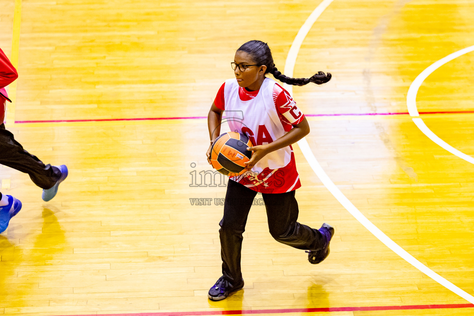 Day 13 of 25th Inter-School Netball Tournament was held in Social Center at Male', Maldives on Saturday, 24th August 2024. Photos: Hassan Simah / images.mv