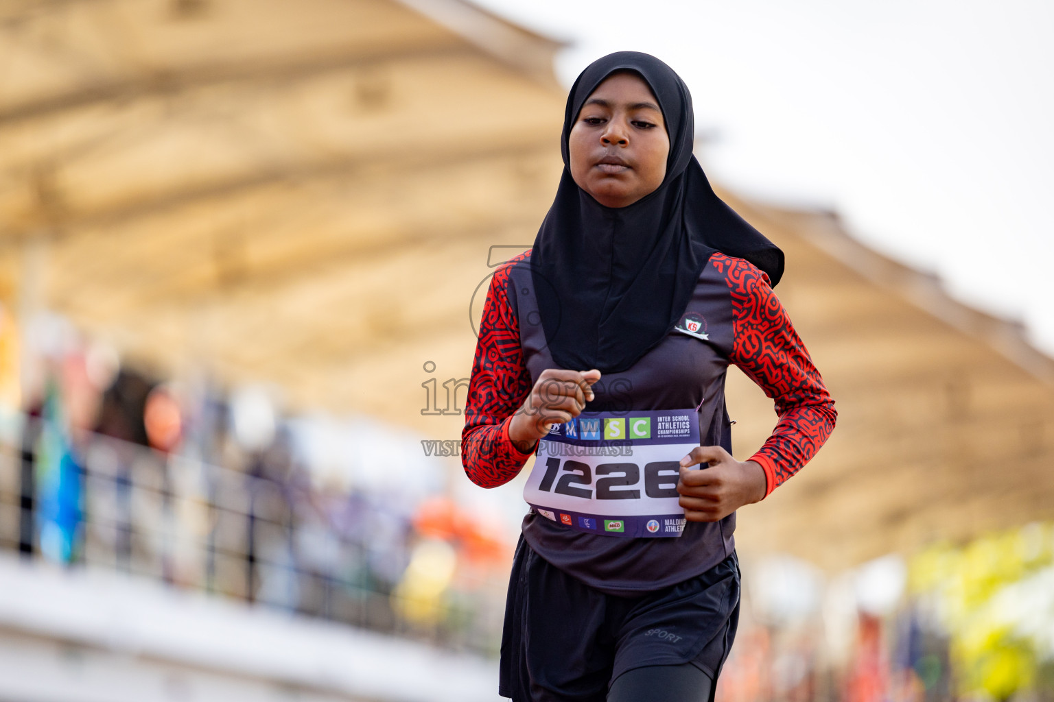 Day 1 of MWSC Interschool Athletics Championships 2024 held in Hulhumale Running Track, Hulhumale, Maldives on Saturday, 9th November 2024. 
Photos by: Ismail Thoriq, Hassan Simah / Images.mv