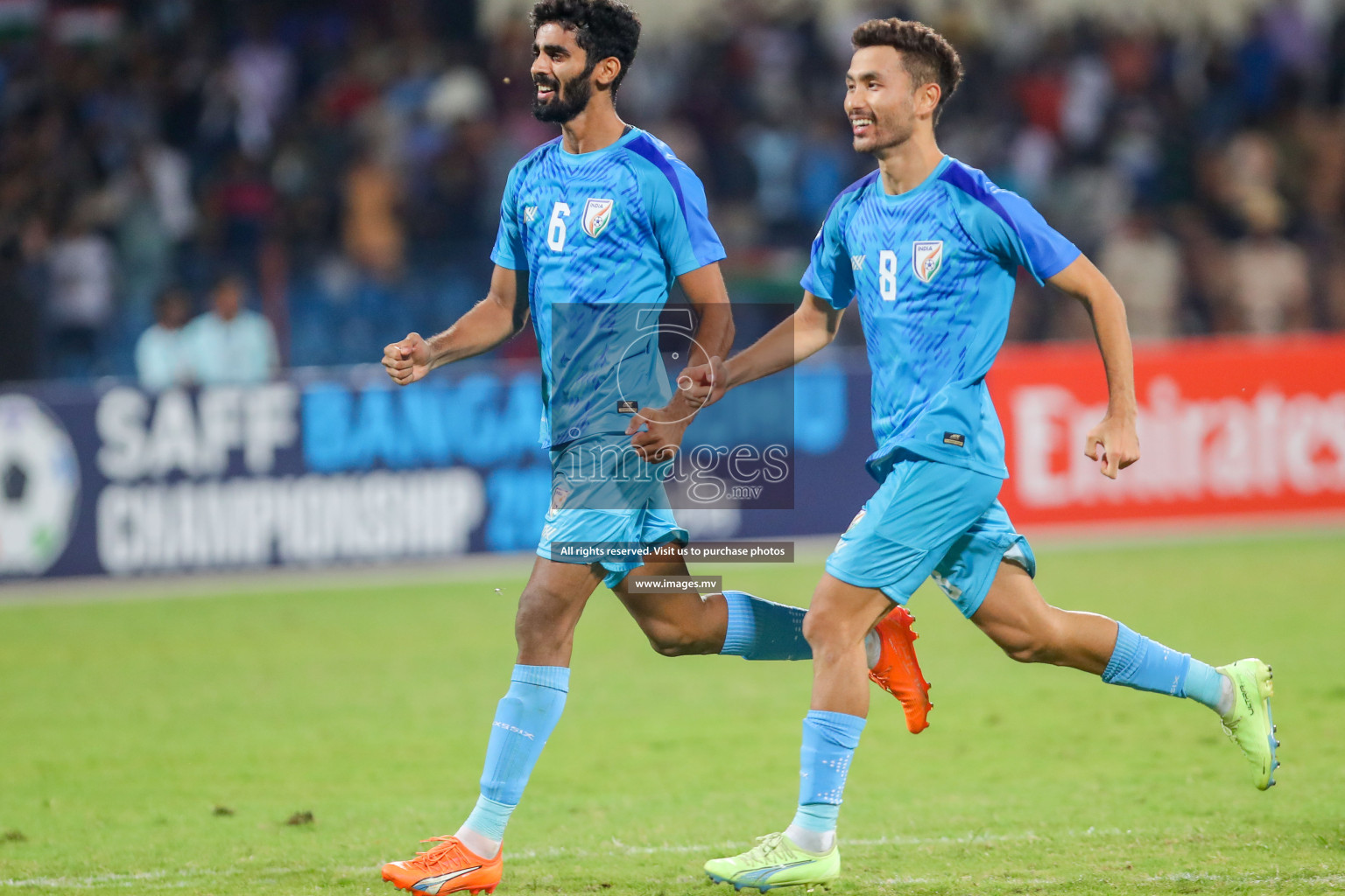 Lebanon vs India in the Semi-final of SAFF Championship 2023 held in Sree Kanteerava Stadium, Bengaluru, India, on Saturday, 1st July 2023. Photos: Hassan Simah / images.mv