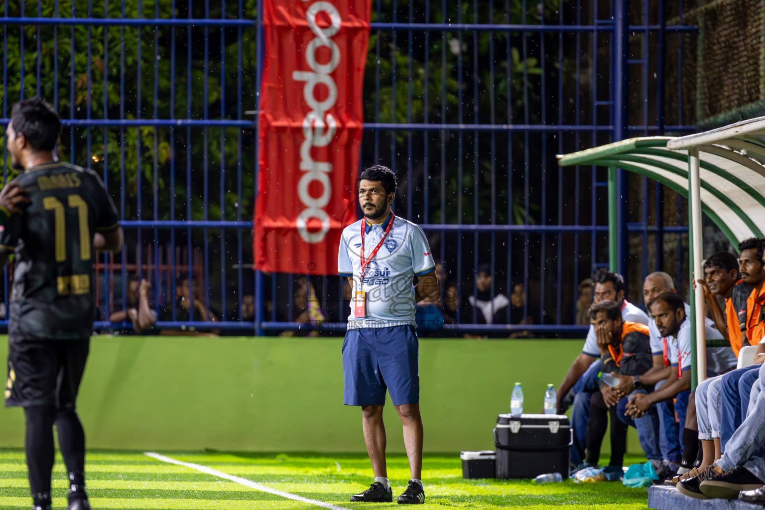 Muring FC vs Afro SC in Semi Final of Eydhafushi Futsal Cup 2024 was held on Monday , 15th April 2024, in B Eydhafushi, Maldives Photos: Ismail Thoriq / images.mv