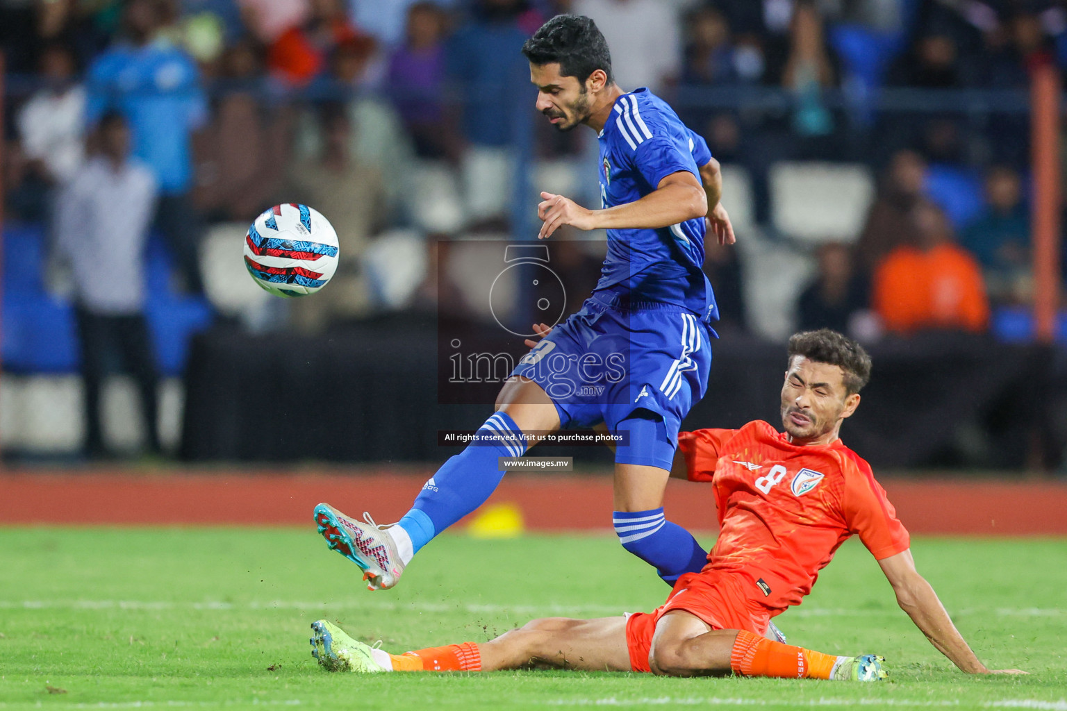 Kuwait vs India in the Final of SAFF Championship 2023 held in Sree Kanteerava Stadium, Bengaluru, India, on Tuesday, 4th July 2023. Photos: Nausham Waheed / images.mv