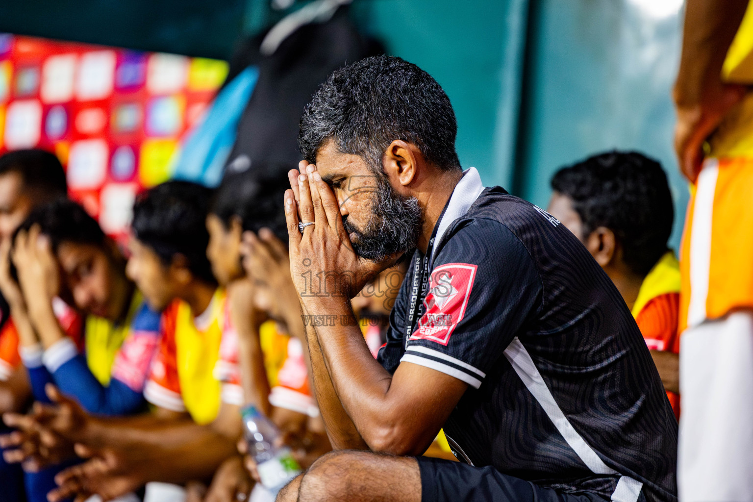 Thaa Hirilandhoo vs L Isdhoo in zone round Day 30 of Golden Futsal Challenge 2025 was held on Monday , 3rd February 2025, in Hulhumale', Maldives. Photos: Nausham Waheed / images.mv