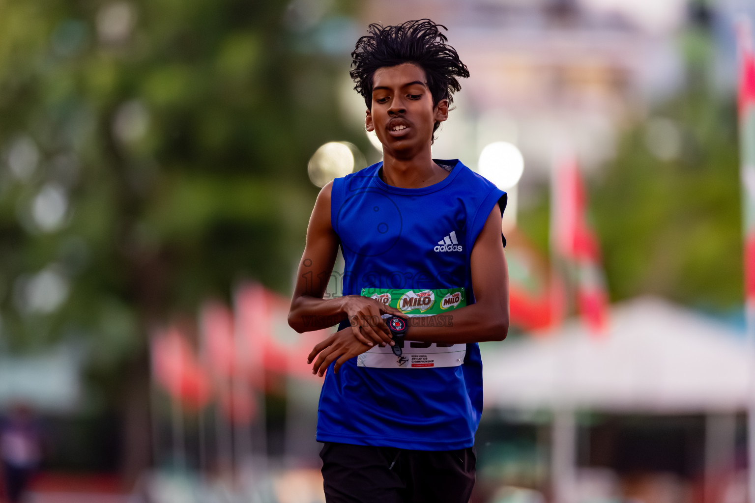 Day 4 of Inter-school Athletics Championship 2025 held in Ekuveni Synthetic Track, Male', Maldives on Thursday, 09th October 2025. Photos by: Nausham Waheed / Images.mv