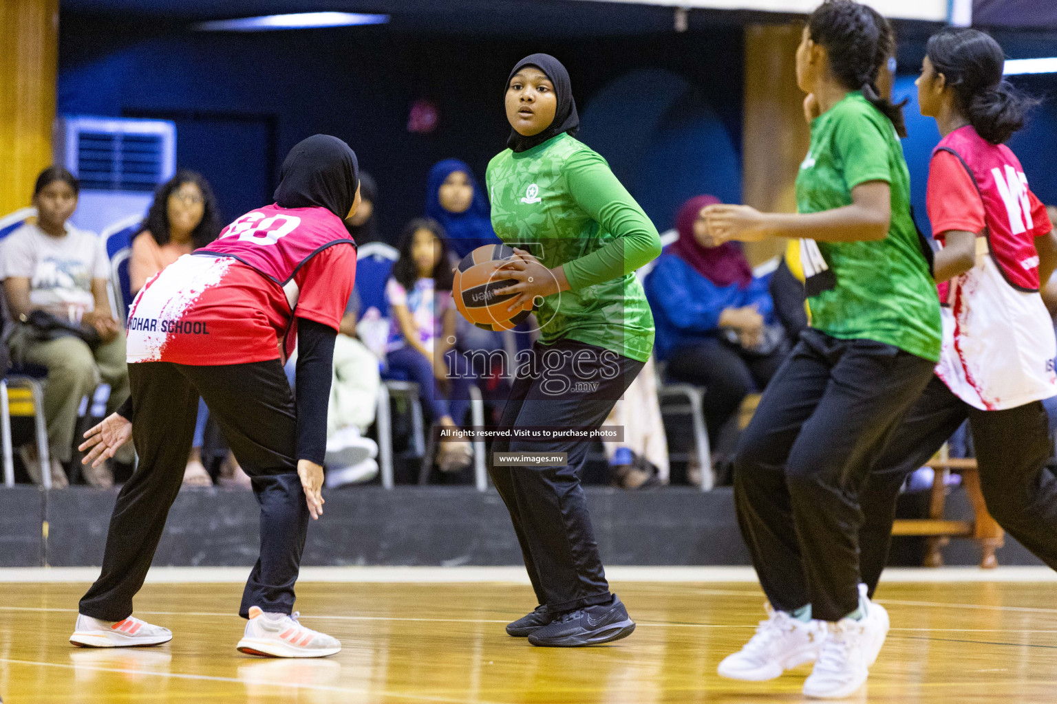 Day2 of 24th Interschool Netball Tournament 2023 was held in Social Center, Male', Maldives on 28th October 2023. Photos: Nausham Waheed / images.mv