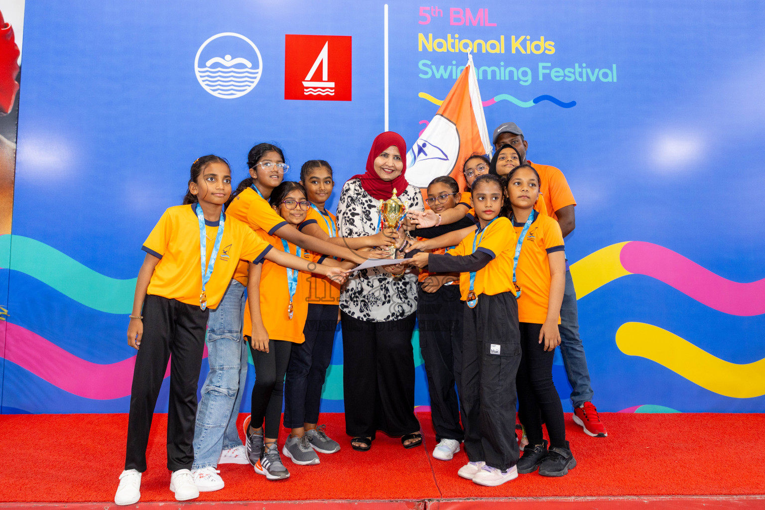 Closing of BML 5th National Swimming Kids Festival 2024 held in Hulhumale', Maldives on Saturday, 23rd November 2024.
Photos: Ismail Thoriq / images.mv