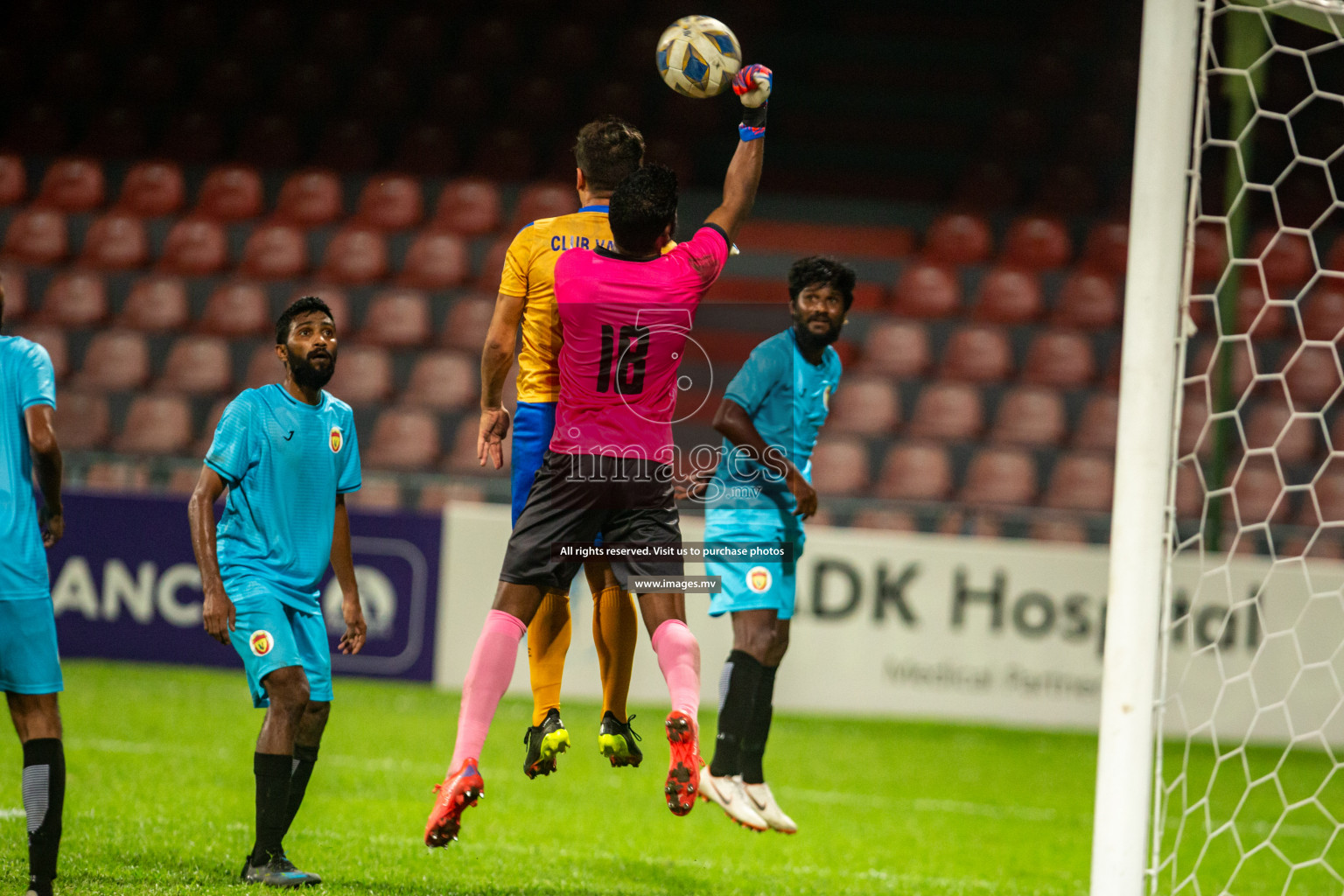 Club Valencia vs United Victory in the President's Cup 2021/2022 held in Male', Maldives on 19 December 2021