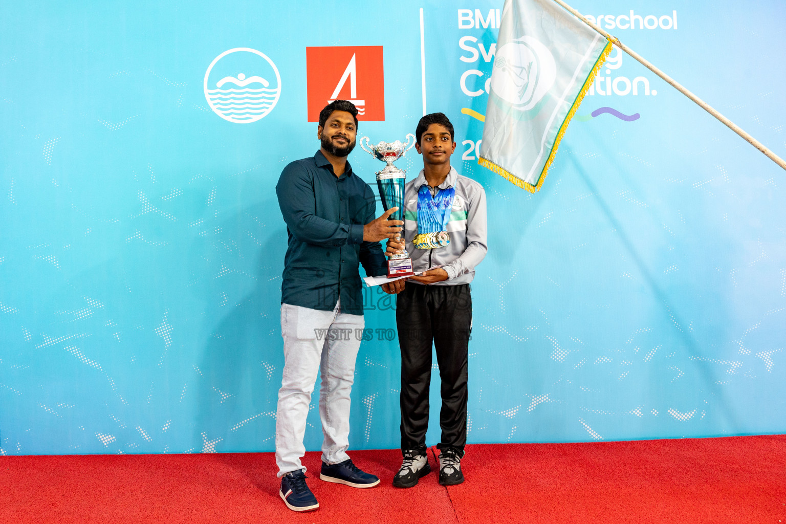 Closing Ceremony of BML 21st Interschool Swimming Competition 2025 .was held in Hulhumale' Swimming Pool, Hulhumale', Maldives on Saturday, 18th October 2025. 
Photos: Hassan Simah / images.mv