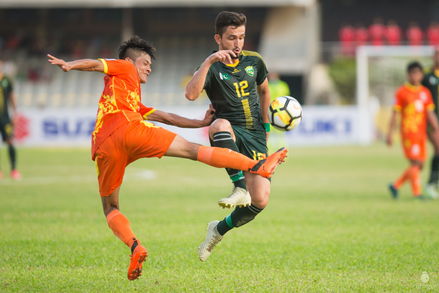 Pakistan vs Bhutan in SAFF Suzuki Cup 2018 in Dhaka, Bangladesh, Saturday, September 08, 2018. (Images.mv Photo/ Ismail Thoriq)