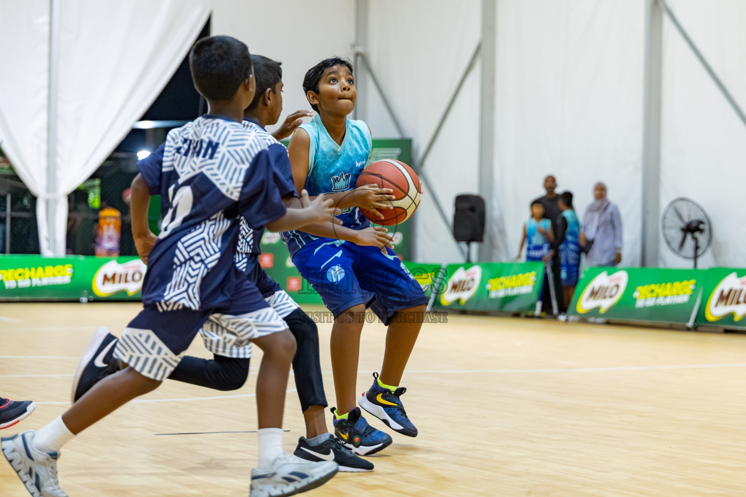 Milo 5 x 5 Junior Challenge 2025 - Basketball tournament held in Basketball Training Center, Male', Maldives on Thursday, 09th October 2025. 
Photo by: Hassan Simah / Images.mv