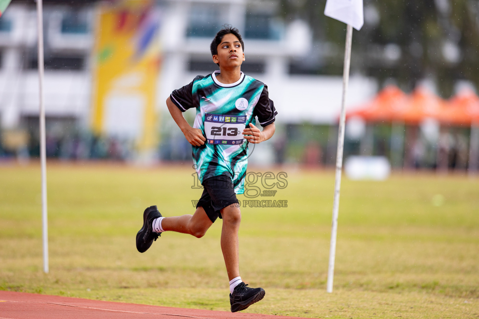 Day 3 of MWSC Interschool Athletics Championships 2024 held in Hulhumale Running Track, Hulhumale, Maldives on Monday, 11th November 2024. 
Photos by: Hassan Simah / Images.mv