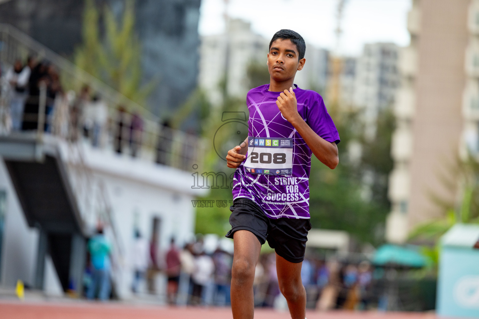 Day 2 of MWSC Interschool Athletics Championships 2024 held in Hulhumale Running Track, Hulhumale, Maldives on Sunday, 10th November 2024. 
Photos by: Hassan Simah / Images.mv