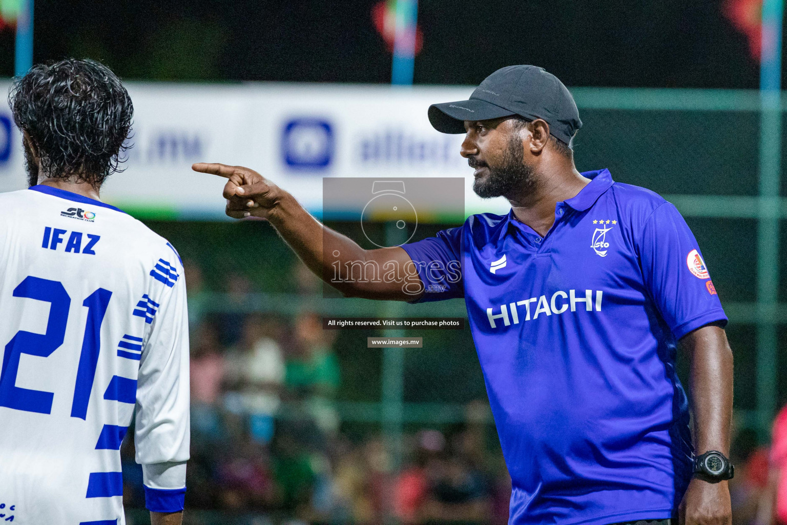 STO RC Vs Team Fenaka in the Quarter Finals of Club Maldives 2021 held in Hulhumale, Maldives on 13 December 2021. Photos: Shu Abdul Sattar / images.mv