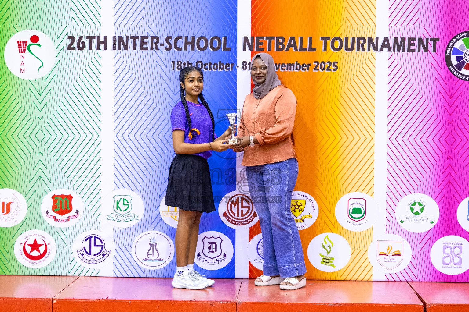 Finals of 26th Inter-School Netball Tournament 2025 was held in Social Center Indoor Hall on Saturday, 8th November 2025. Photos: Mohamed Mahfooz Moosa / images.mv