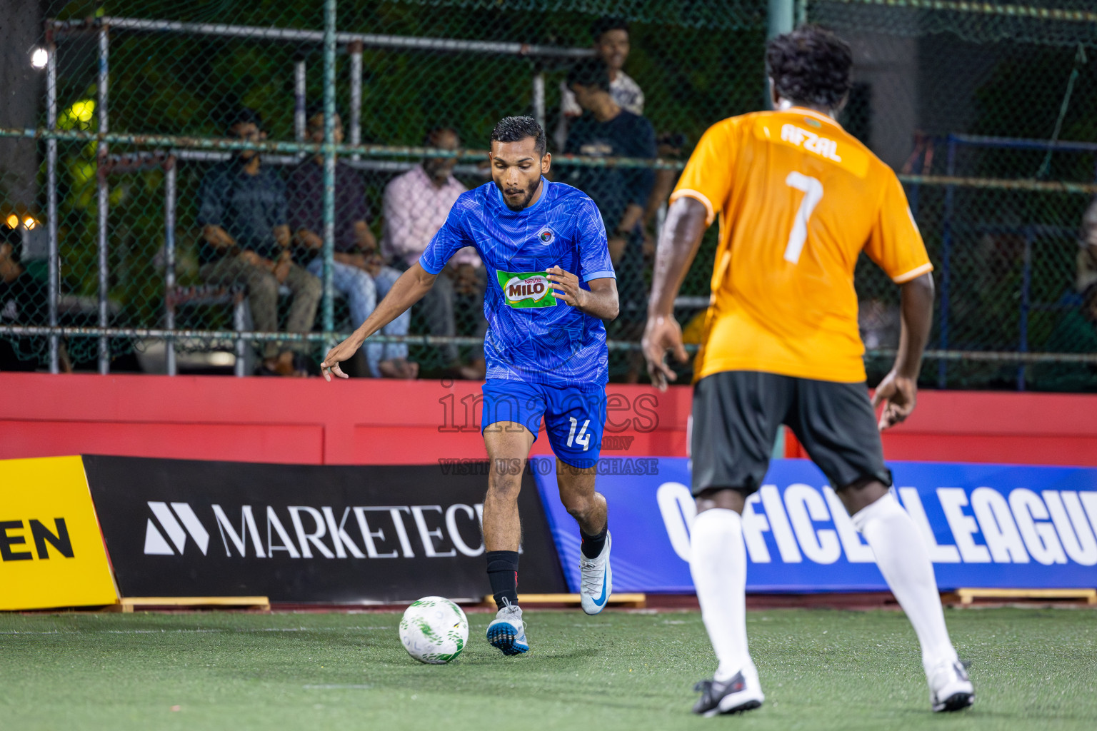 Police Club vs Club Male' City in Day 5 of Office League 2025 was held on Sunday, 20th April 2025 in Hulhumale', Maldives.
Photos: Ismail Thoriq / images.mv