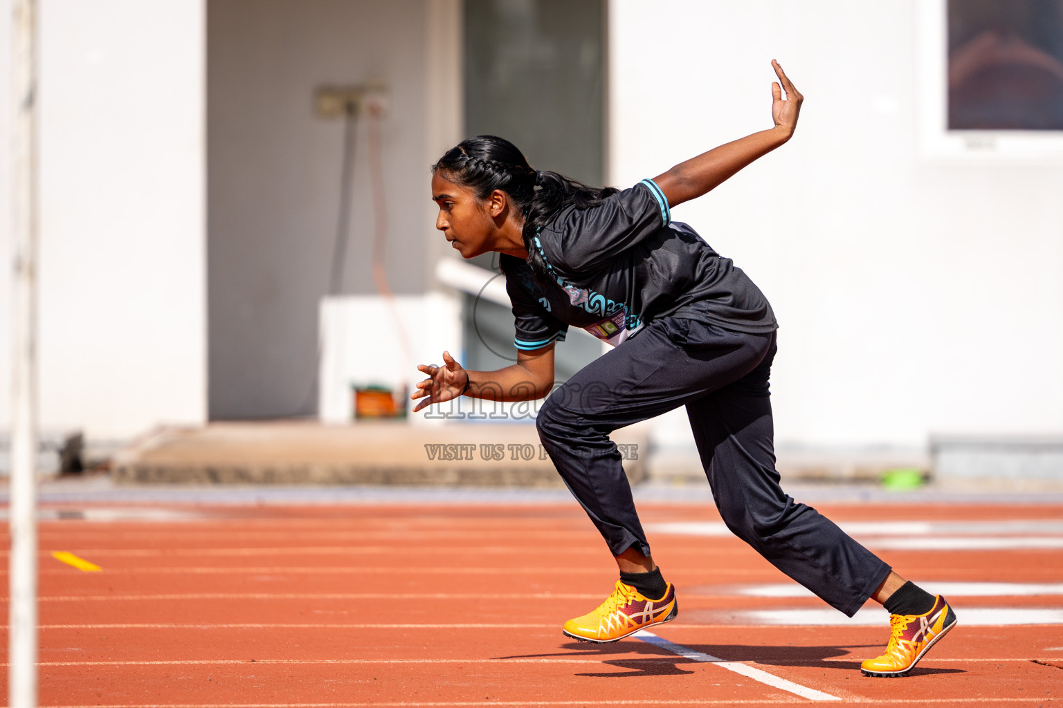 Day 2 of MWSC Interschool Athletics Championships 2024 held in Hulhumale Running Track, Hulhumale, Maldives on Sunday, 10th November 2024. 
Photos by:  Hassan Simah / Images.mv