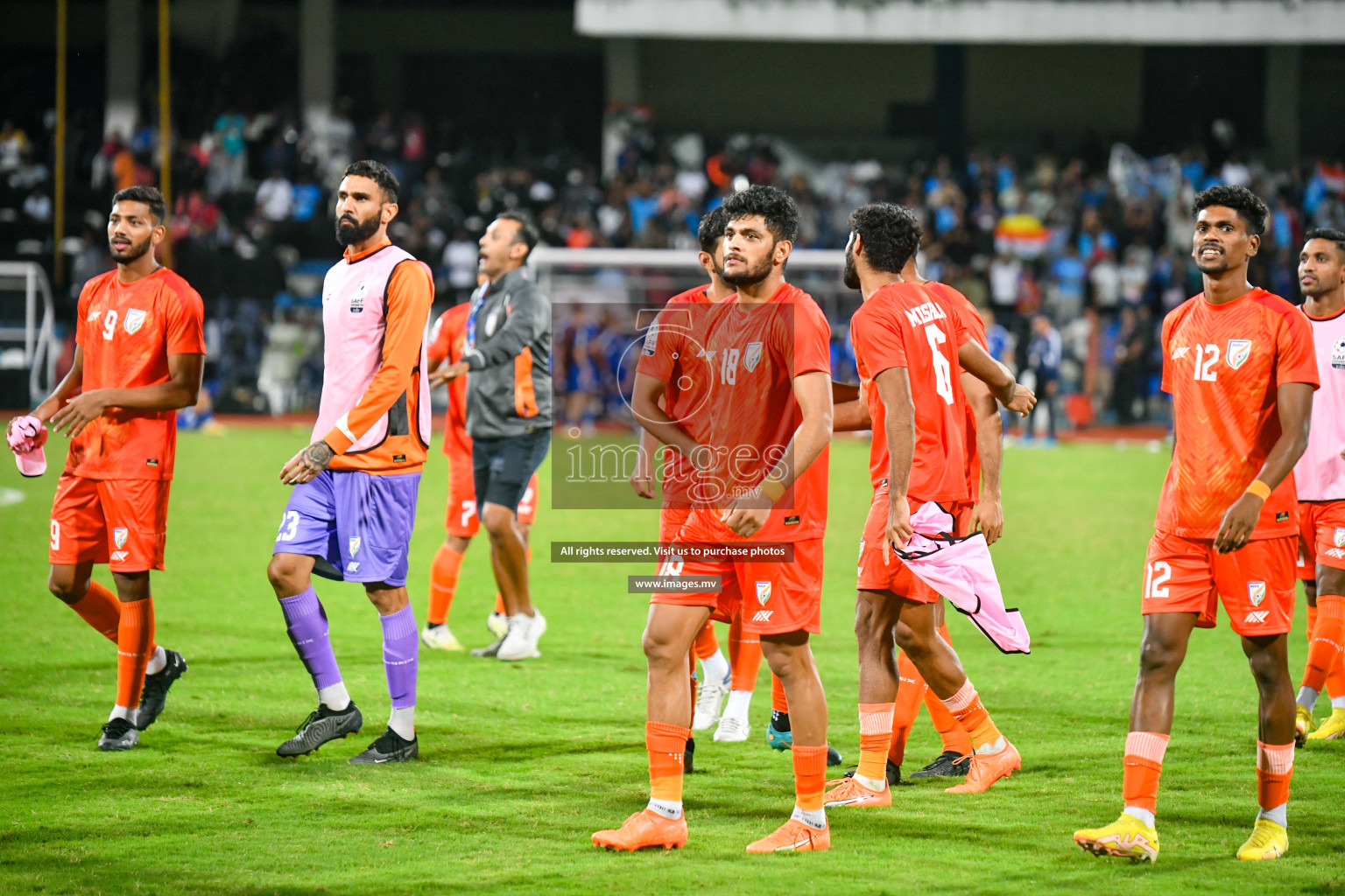 Kuwait vs India in the Final of SAFF Championship 2023 held in Sree Kanteerava Stadium, Bengaluru, India, on Tuesday, 4th July 2023. Photos: Nausham Waheed, Hassan Simah / images.mv