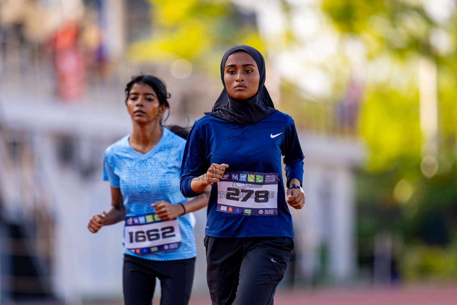 Day 6 of MWSC Interschool Athletics Championships 2024 held in Hulhumale Running Track, Hulhumale, Maldives on Thursday, 14th November 2024. Photos by: Nausham Waheed / Images.mv