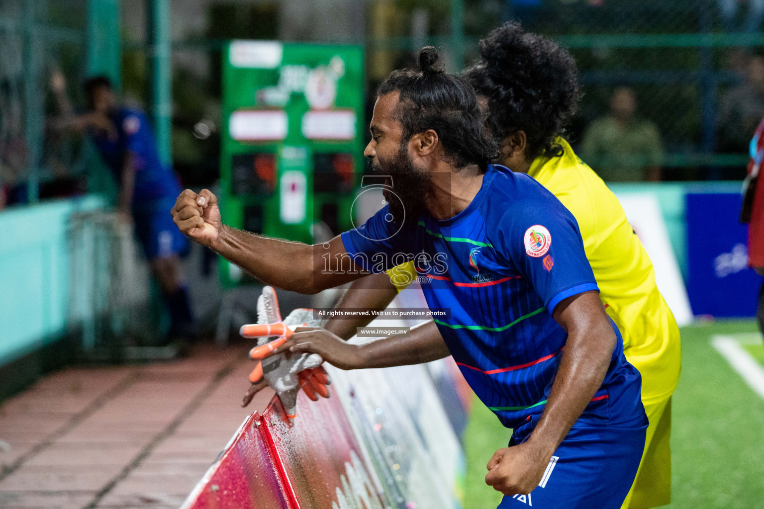 STO RC Vs Team Fenaka in the Quarter Finals of Club Maldives 2021 held in Hulhumale, Maldives on 13 December 2021. Photos: Shu Abdul Sattar / images.mv