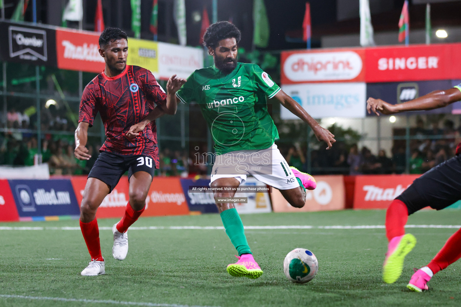 Club URBANCO vs Police Club in Club Maldives Cup 2023 held in Hulhumale, Maldives, on Friday, 28th July 2023 Photos: Nausham Waheed/ images.mv