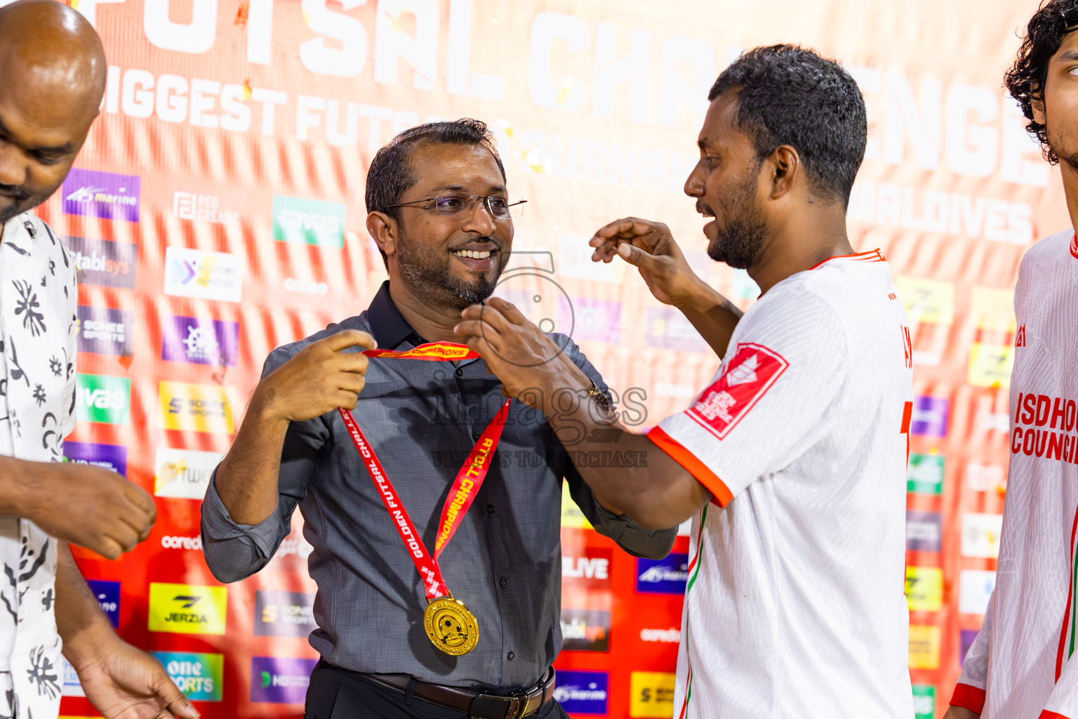 L Gan vs L Isdhoo in Laamu Atoll Finals Day 26 of Golden Futsal Challenge 2025 was held on Thursday , 30th January 2025, in Hulhumale', Maldives. Photos: Ismail Thoriq / images.mv