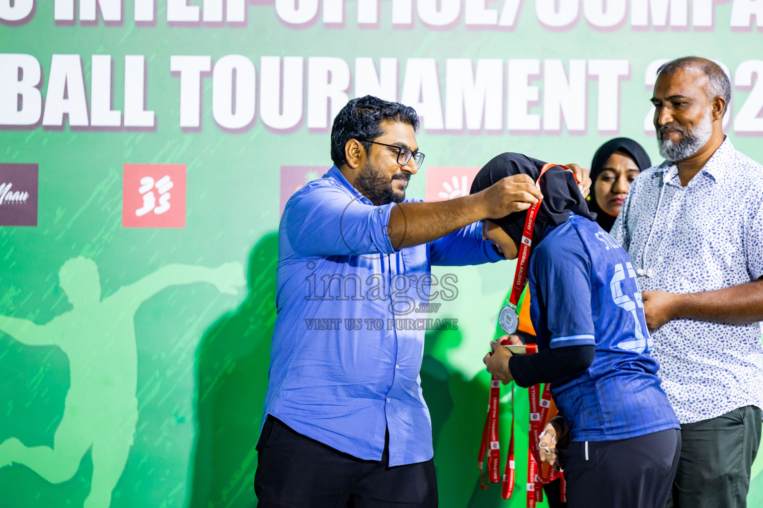 2nd Division Final of 8th Inter-Office/Company Handball Tournament 2024, held in Handball ground, Male', Maldives on Tuesday, 17th September 2024 Photos: Nausham Waheed/ Images.mv