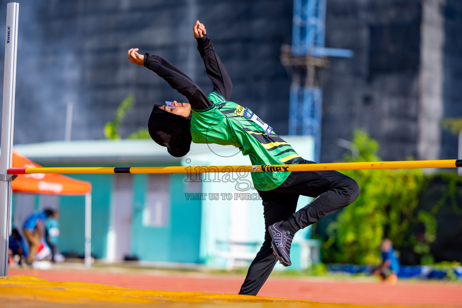 Day 4 of MWSC Interschool Athletics Championships 2024 held in Hulhumale Running Track, Hulhumale, Maldives on Tuesday, 12th November 2024. Photos by: Nausham Waheed / Images.mv