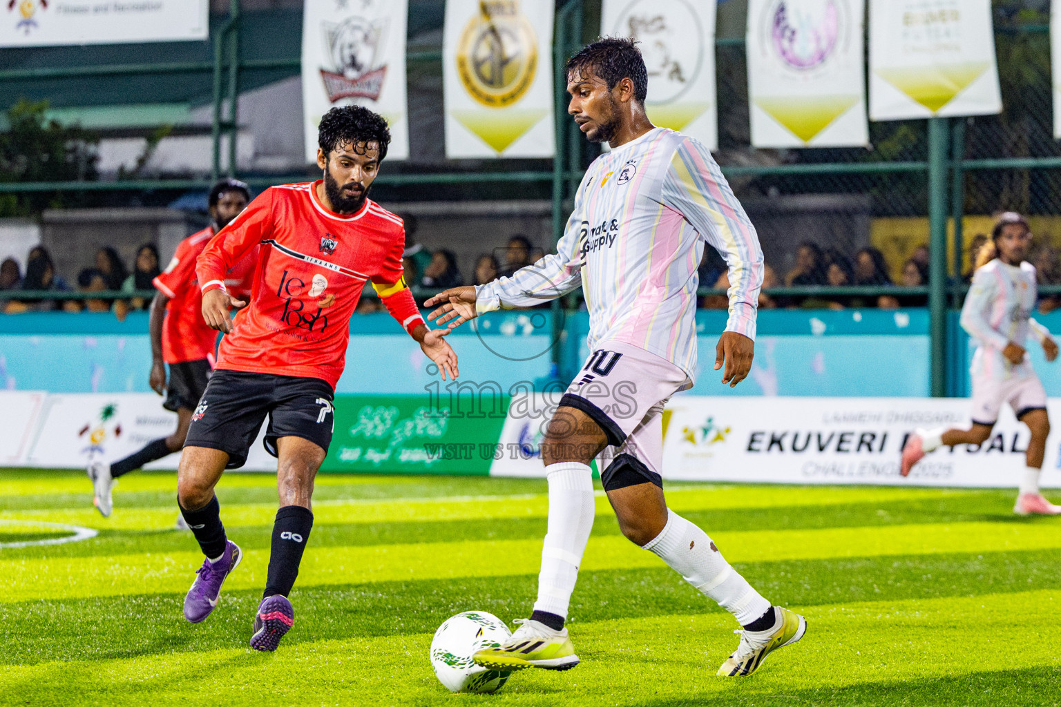 Ifhaams vs J Kovi Goani in Day 1 of Laamehi Dhiggaru Ekuveri Futsal Challenge 2025 was held on Thursday, 24th July 2025, at Dhiggaru Futsal Ground, Dhiggaru, Maldives Photos: Nausham Waheed / images.mv