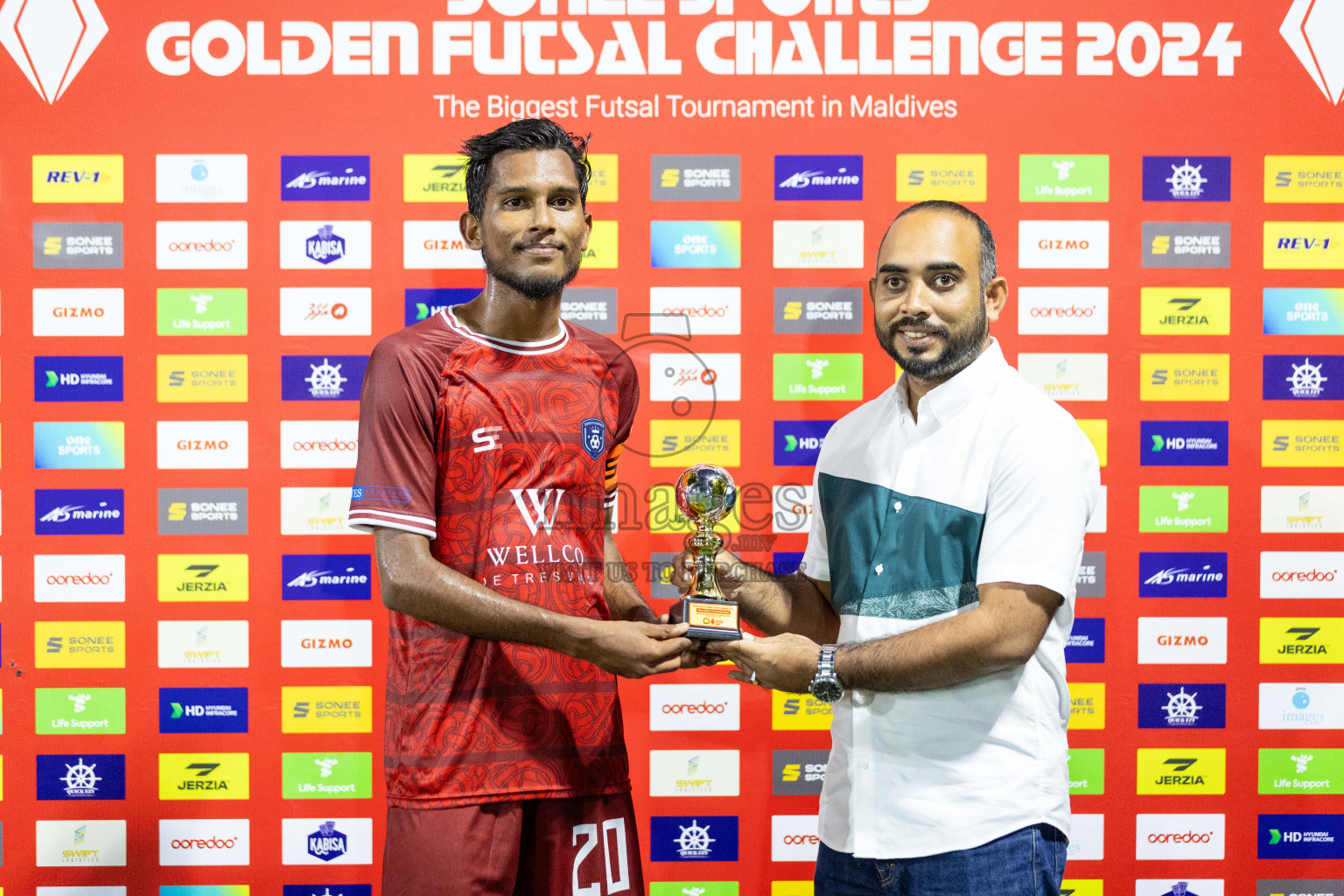 GA Dhevvadhoo vs GA Kanduhulhudhoo in Day 10 of Golden Futsal Challenge 2024 was held on Tuesday, 23rd January 2024, in Hulhumale', Maldives Photos: Nausham Waheed / images.mv