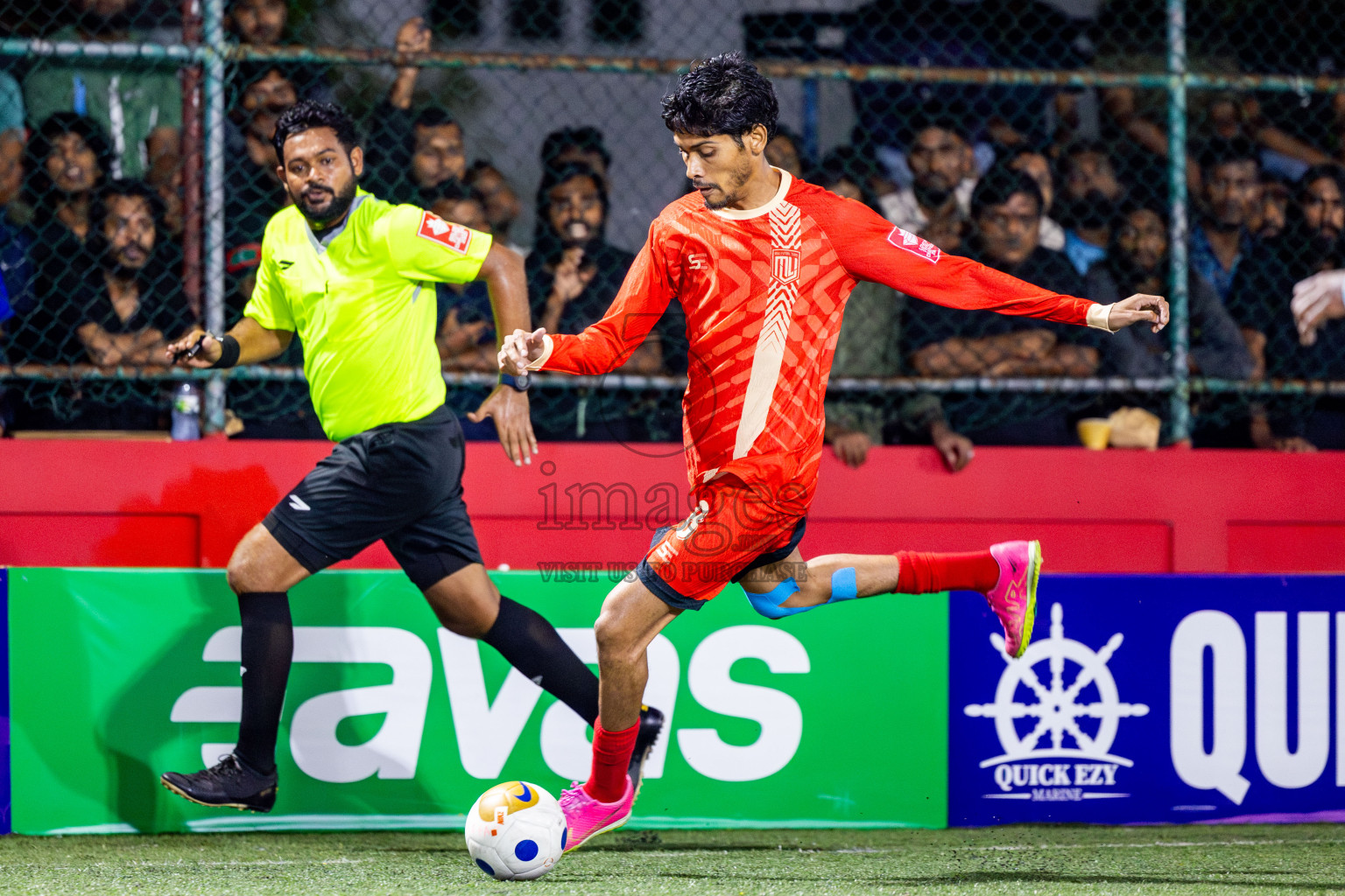 M Kolhufushi VS M Muli in Day 7 of Golden Futsal Challenge 2025 was held on Saturday, 11th January 2025, in Hulhumale', Maldives Photos: Nausham Waheed / images.mv