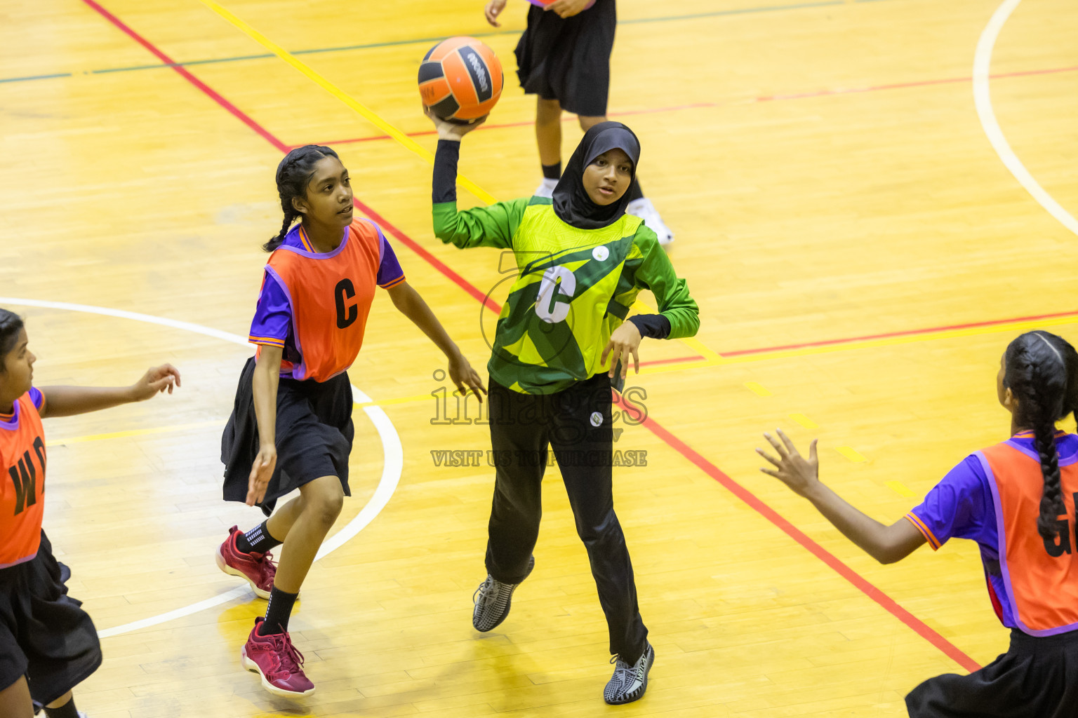 Day 14 of 25th Inter-School Netball Tournament was held in Social Center at Male', Maldives on Sunday, 25th August 2024. Photos: Hasni / images.mv