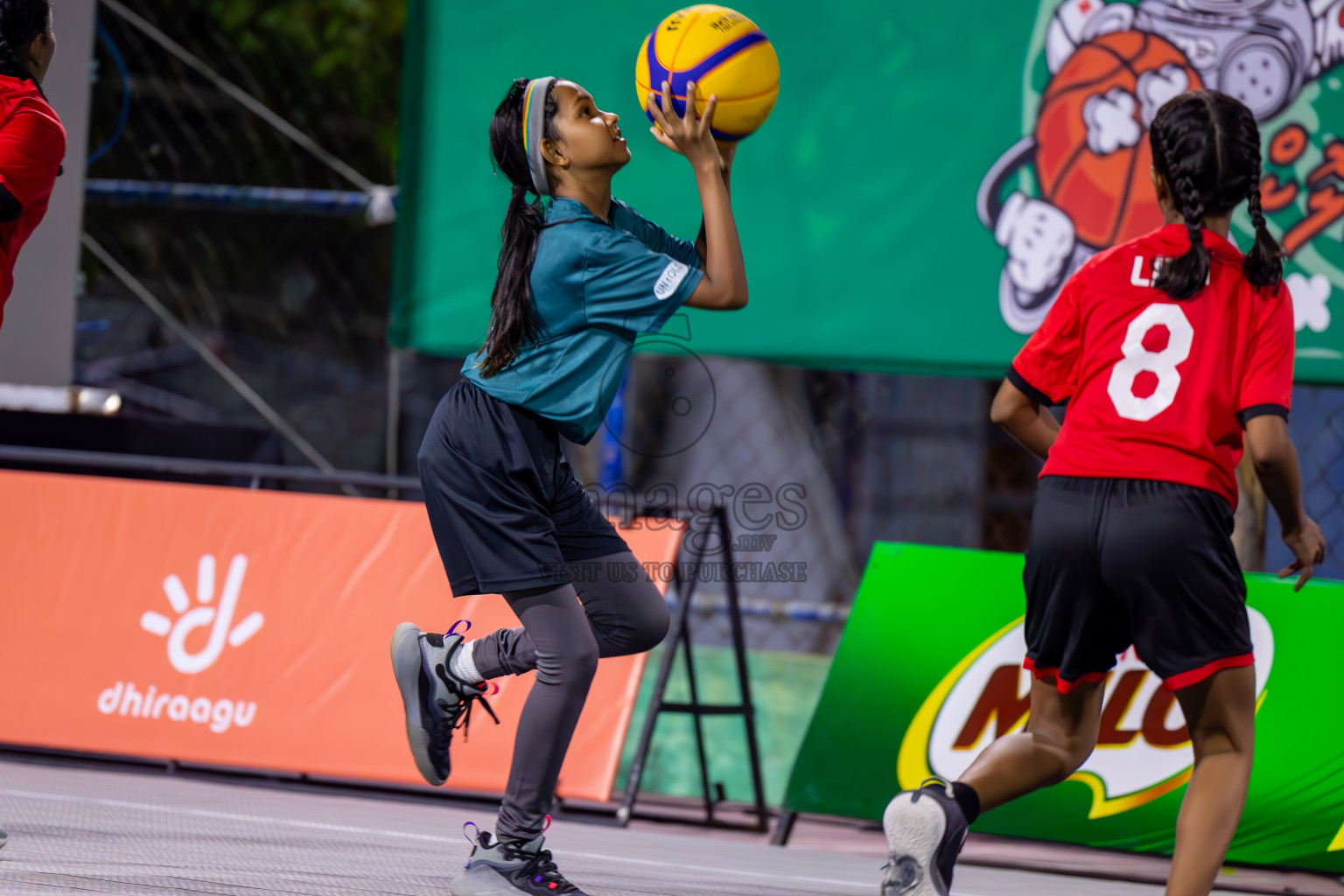 Day 3 of MILO Ramadan 3x3 Challenge 2024 was held in Ekuveni Outdoor Basketball Court at Male', Maldives on Thursday, 14th March 2024.
Photos: Ismail Thoriq / images.mv