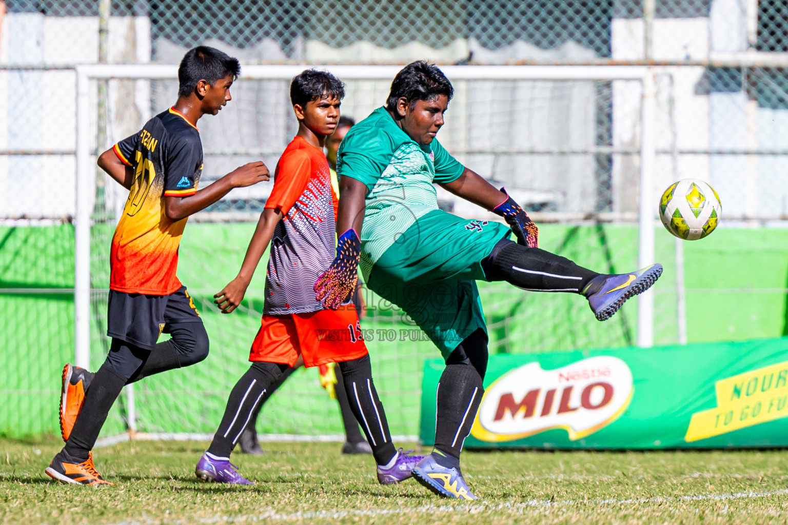 Day 2 of MILO Academy Championship 2024 Under 14 held in Henveyru Stadium, Male', Maldives on Friday, 1st November 2024. Photos: Nausham Waheed / Images.mv