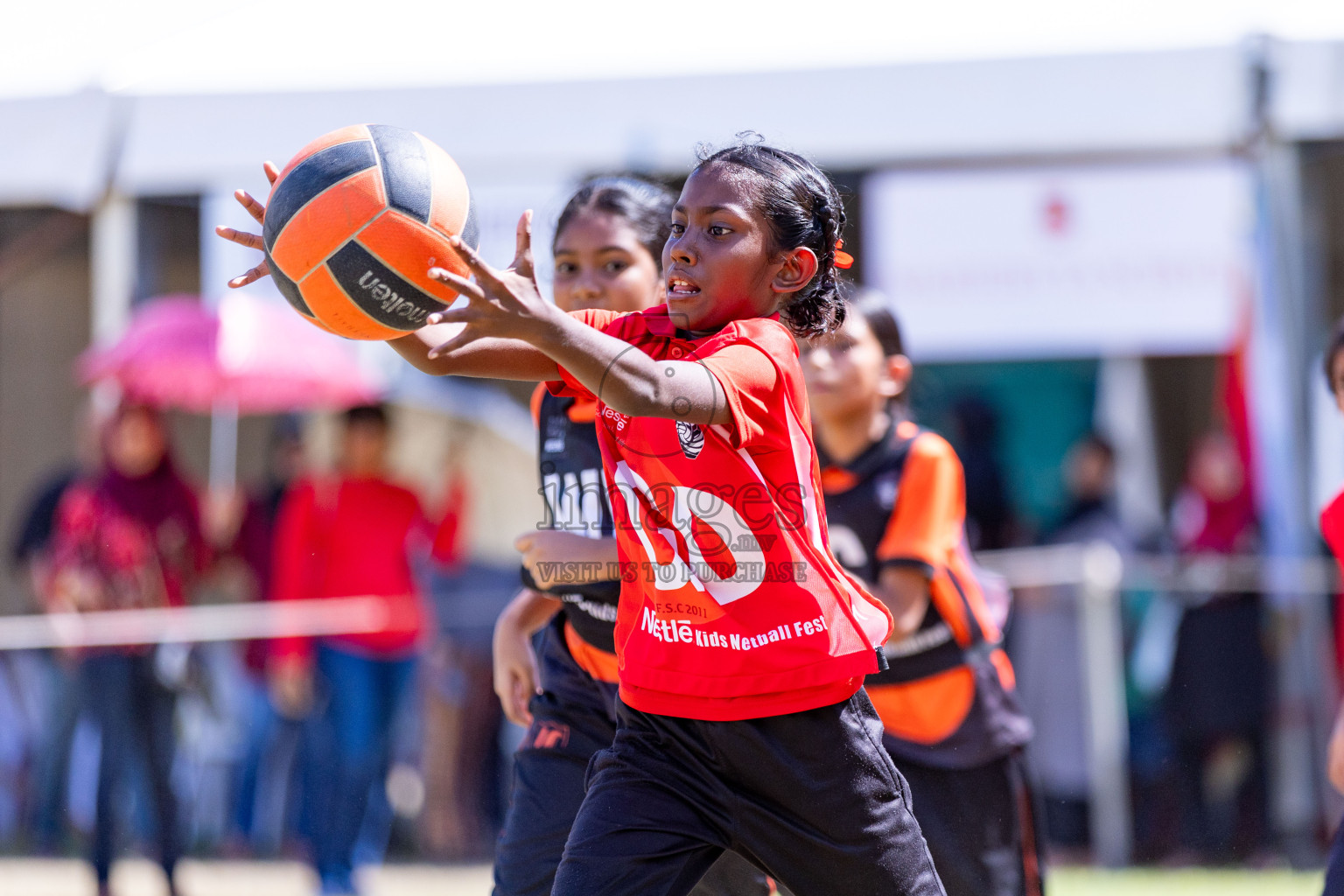 Day 3 of Nestle' Kids Netball Fiesta 2023 held in Henveyru Stadium, Male', Maldives on Saturday, 2nd December 2023. Photos by Nausham Waheed / Images.mv