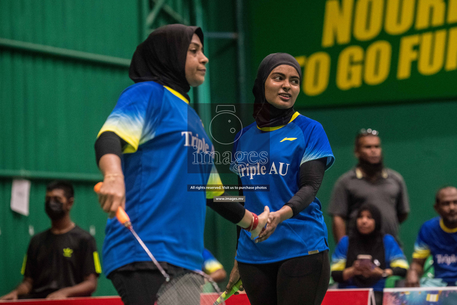 Day 3 of Badminton association mixed group championship 2021 held in Male', Maldives Photos by Nausham Waheed