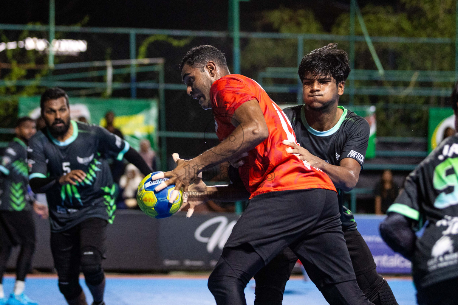 Day 19 of 10th National Handball Tournament 2023, held in Handball ground, Male', Maldives on Tuesday, 19th December 2023 Photos: Nausham Waheed/ Images.mv