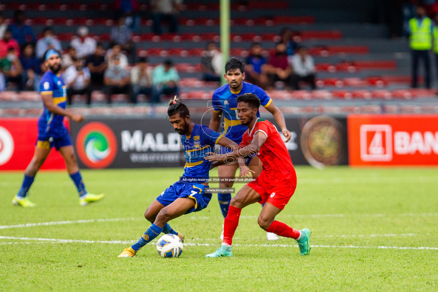 Bangladesh vs Sri Lanka in SAFF Championship 2021 held on 1st October 2021 in Galolhu National Stadium, Male', Maldives