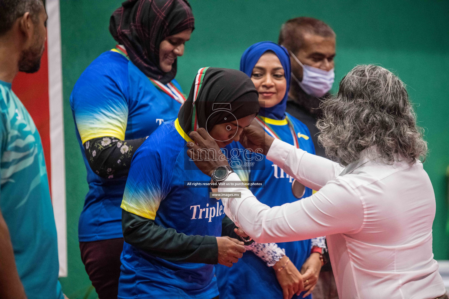 Final of Badminton association mixed group championship 2021 held in Male', Maldives Photos by Nausham Waheed