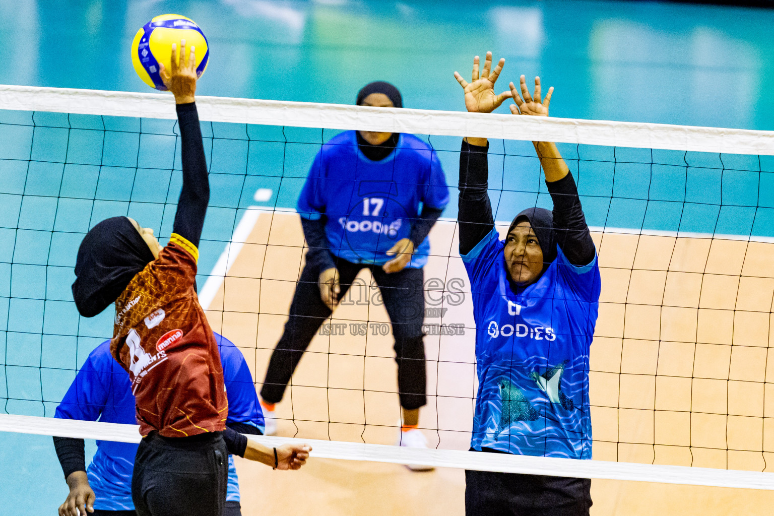 Day 3 of Women's Division of Milo VAM Cup 2024 held in Male', Maldives on Wednesday, 10th July 2024 at Social Center Indoor Hall Photos By: Nausham Waheed / images.mv