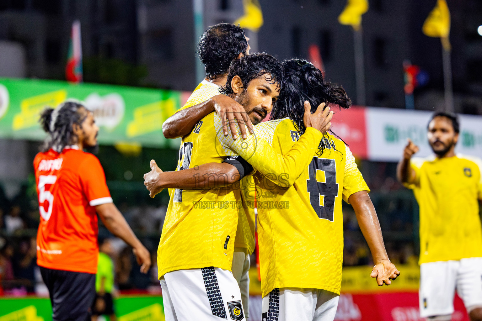 Dhiraagu vs RRC in Quarter Finals of Club Maldives Cup 2024 held in Rehendi Futsal Ground, Hulhumale', Maldives on Friday, 11th October 2024. Photos: Nausham Waheed / images.mv